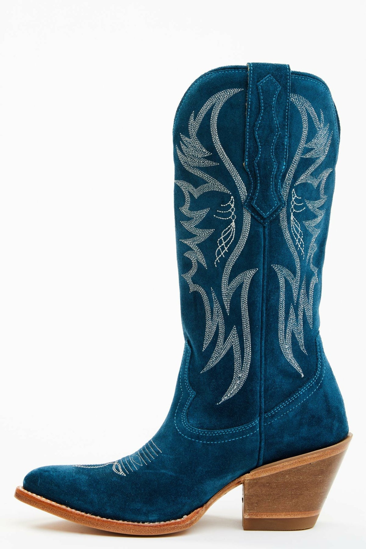 Women Charmed Life Teal Suede Western Boots - Round Toe | Idyllwind