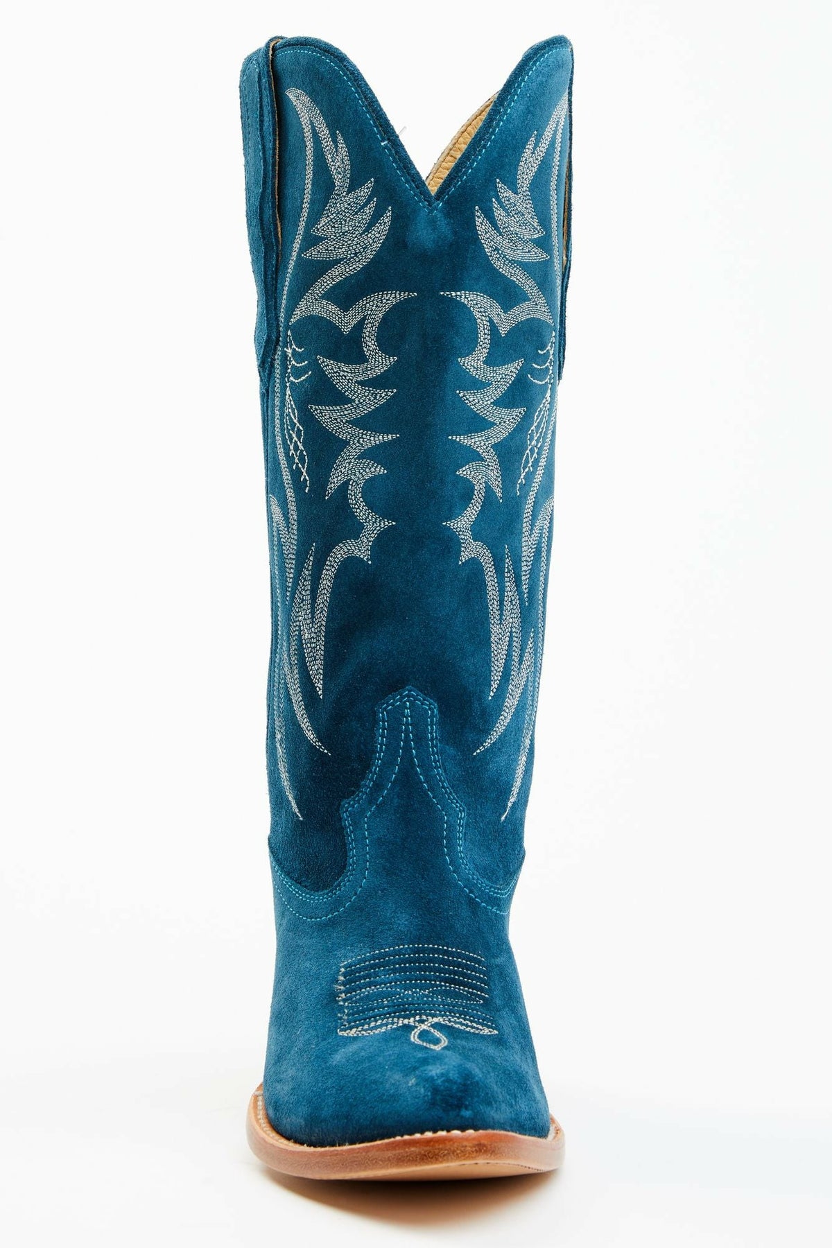 Women Charmed Life Teal Suede Western Boots - Round Toe | Idyllwind