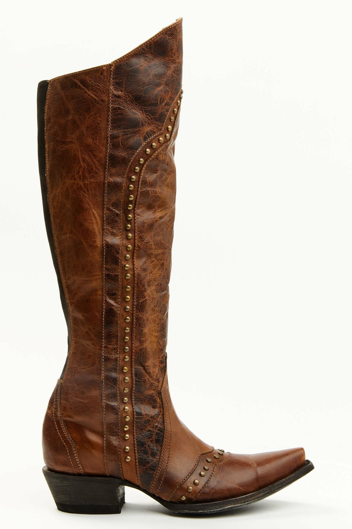 Women Straight Up Orix Goat Studded Leather Tall Western Boots - Snip Toe | Idyllwind