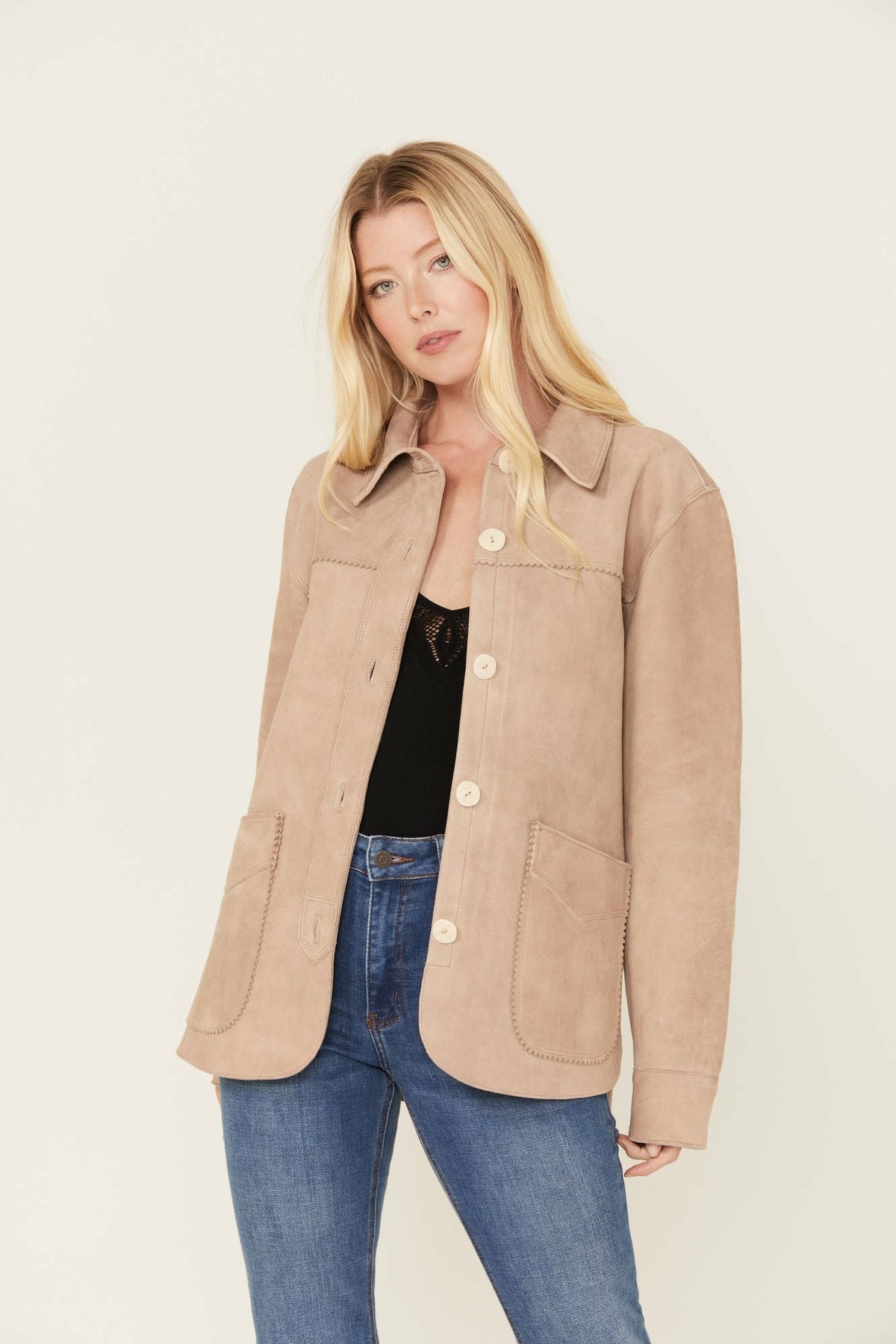 Women Daiseta Suede Shacket Jacket | Idyllwind