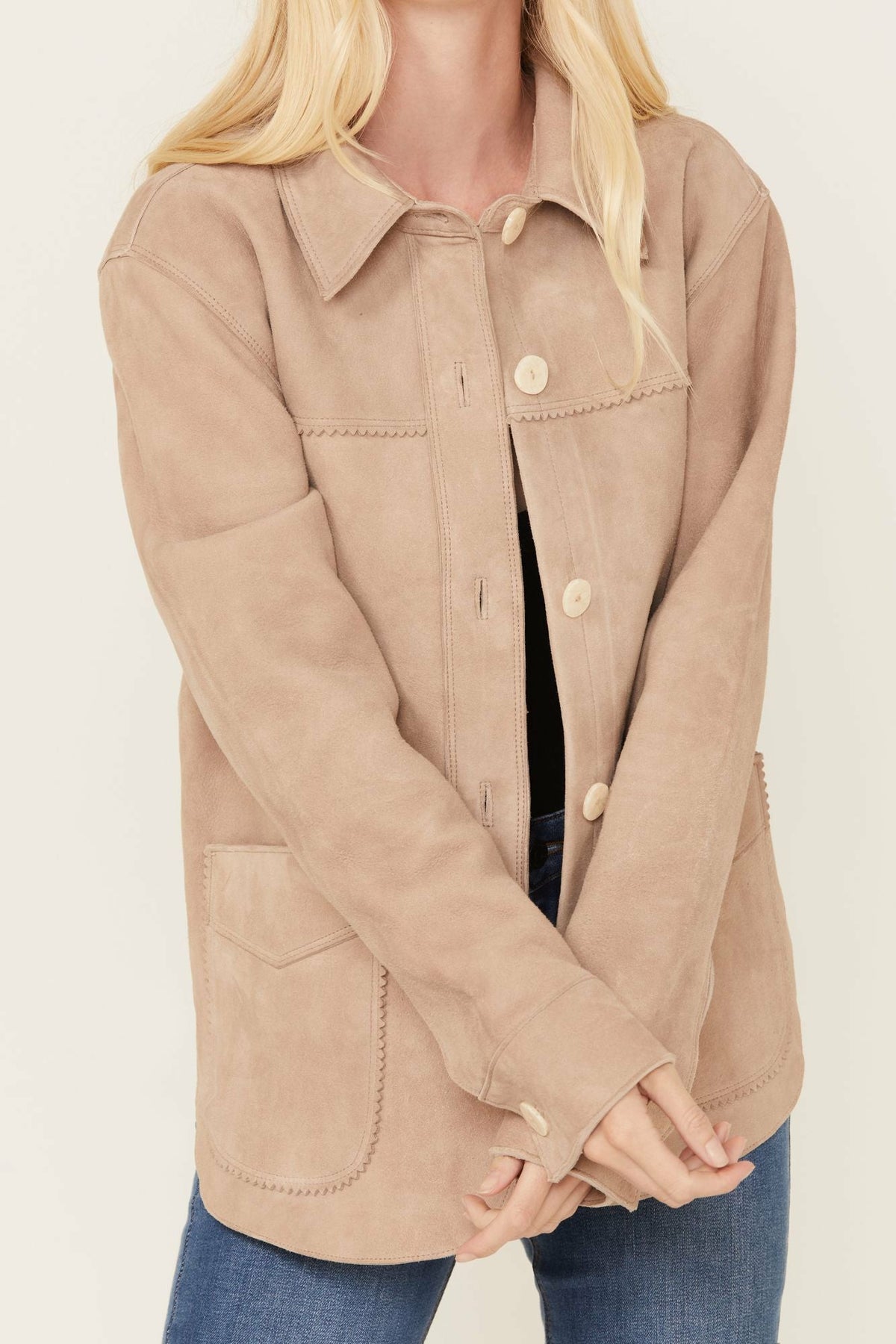 Women Daiseta Suede Shacket Jacket | Idyllwind