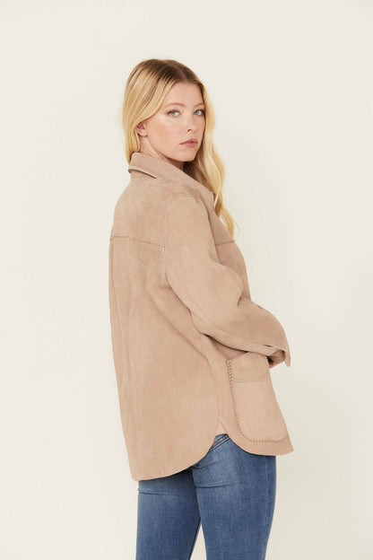Women Daiseta Suede Shacket Jacket | Idyllwind