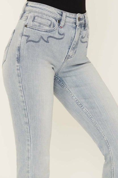 Women Darbi High Risin Western Stitched Flare Jeans | Idyllwind