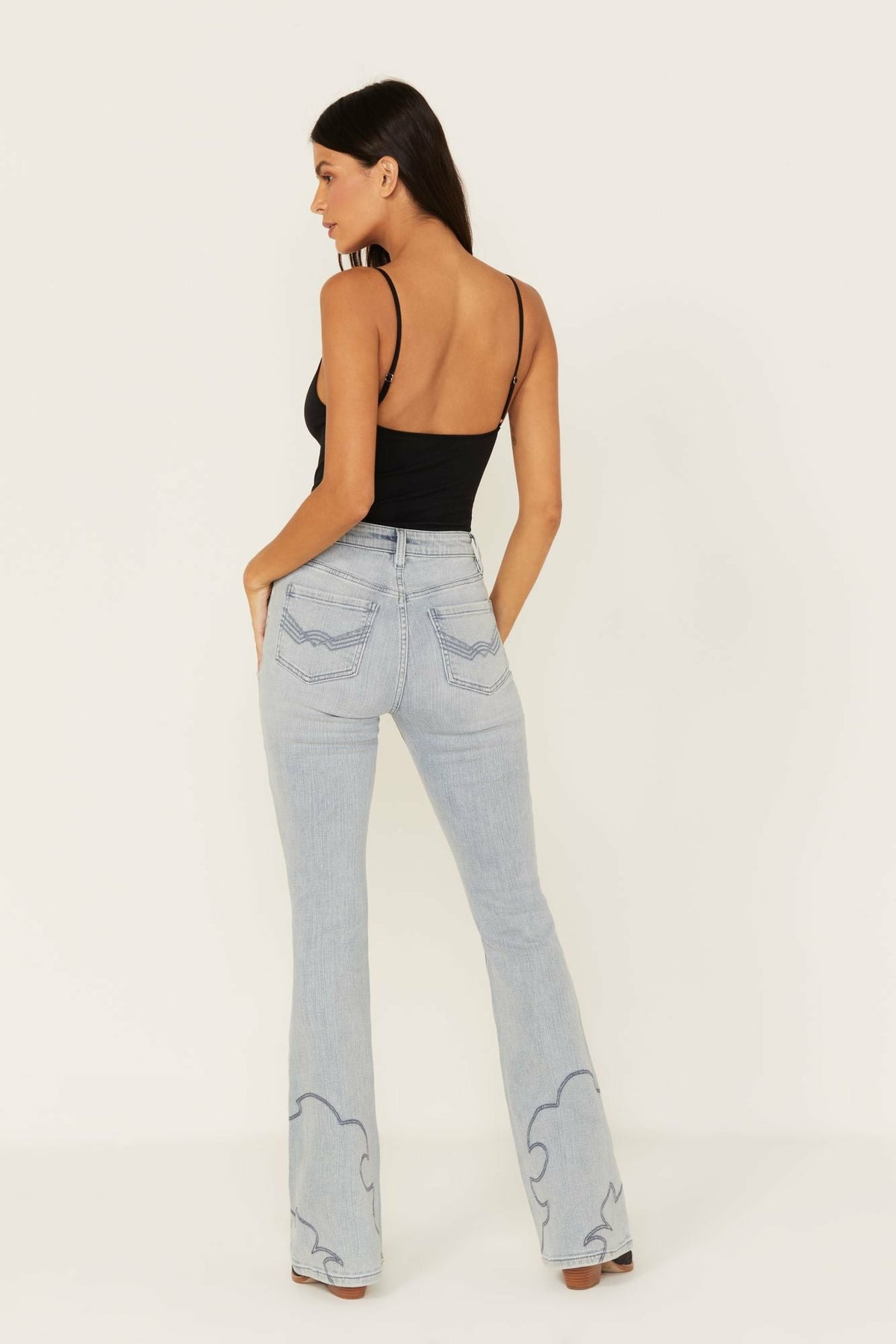 Women Darbi High Risin Western Stitched Flare Jeans | Idyllwind
