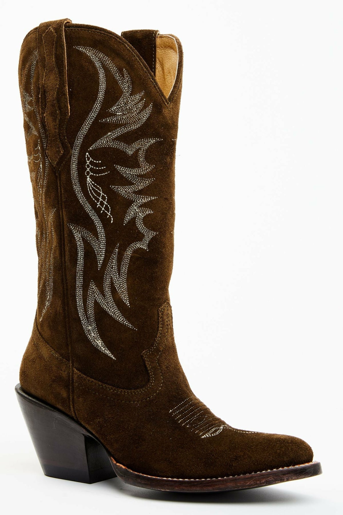 Women Charmed Life Olive Suede Western Boots - Round Toe | Idyllwind