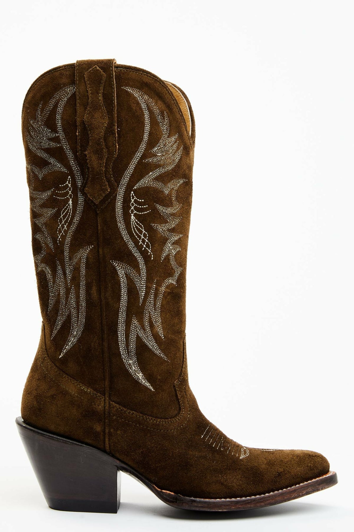 Women Charmed Life Olive Suede Western Boots - Round Toe | Idyllwind