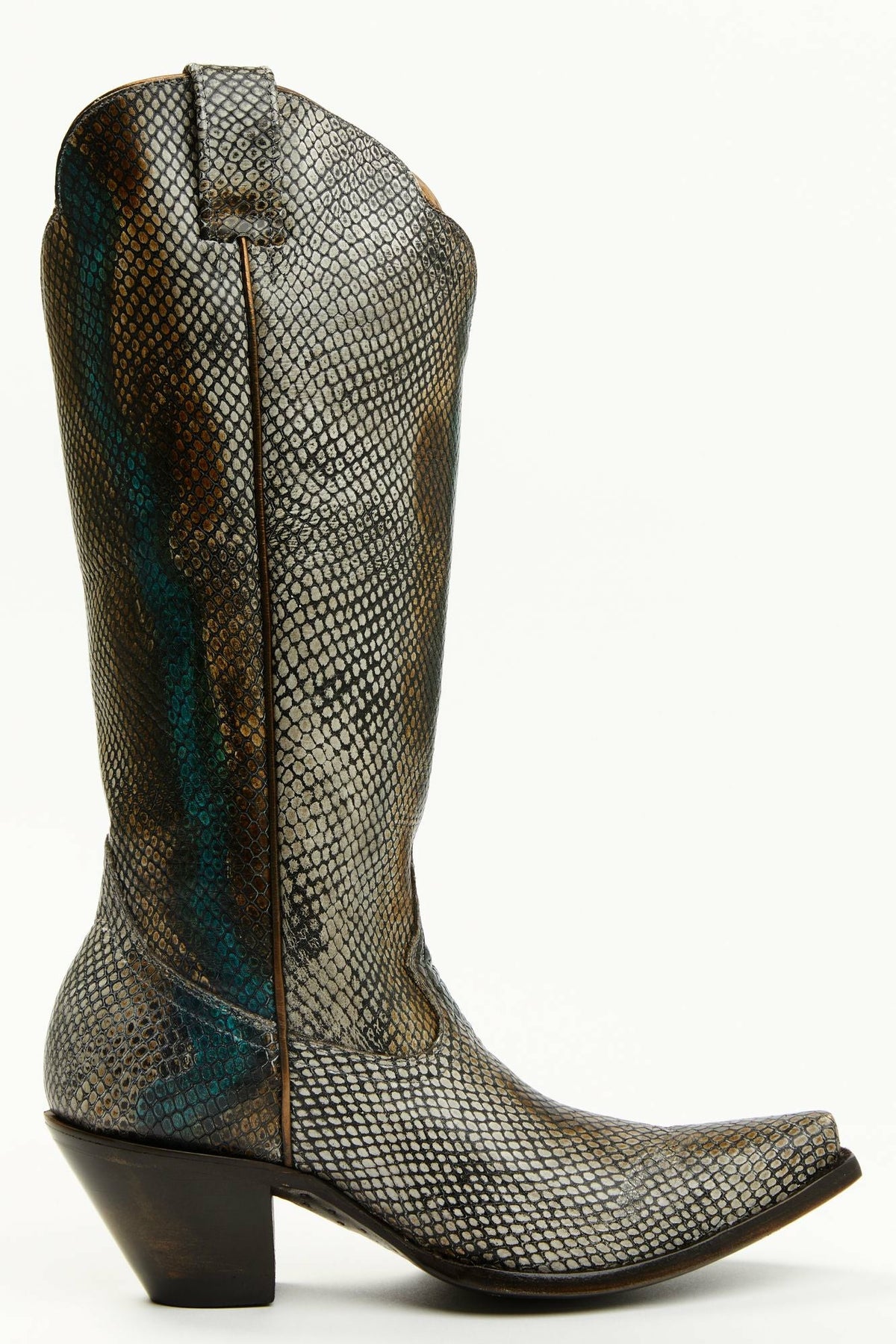 Women Strut Snake Print Leather Western Boots - Snip Toe | Idyllwind