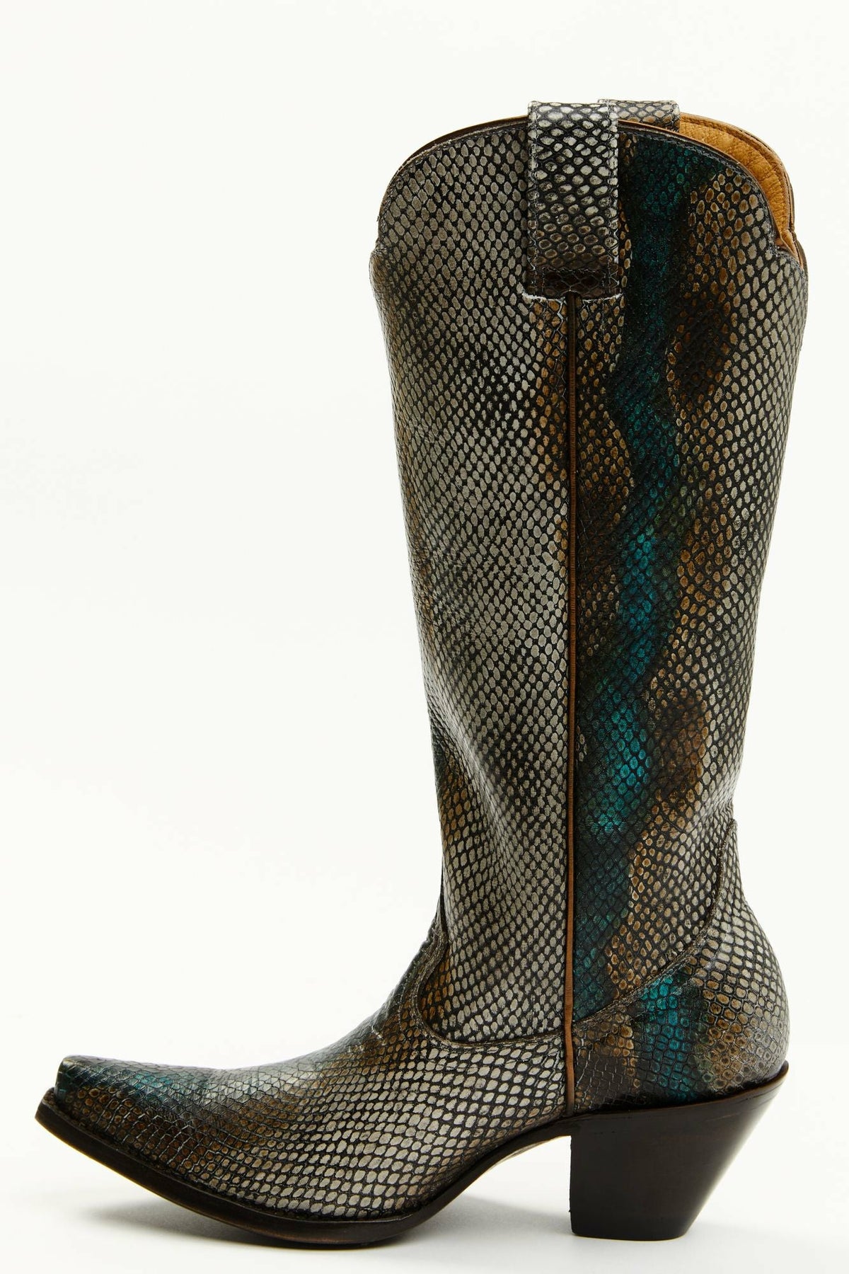Women Strut Snake Print Leather Western Boots - Snip Toe | Idyllwind
