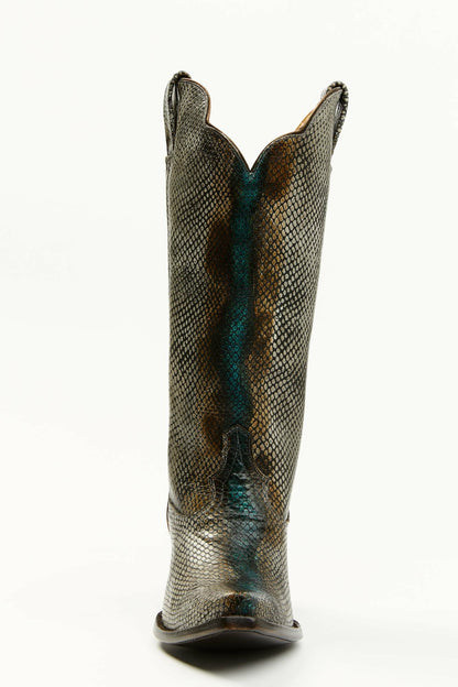 Women Strut Snake Print Leather Western Boots - Snip Toe | Idyllwind