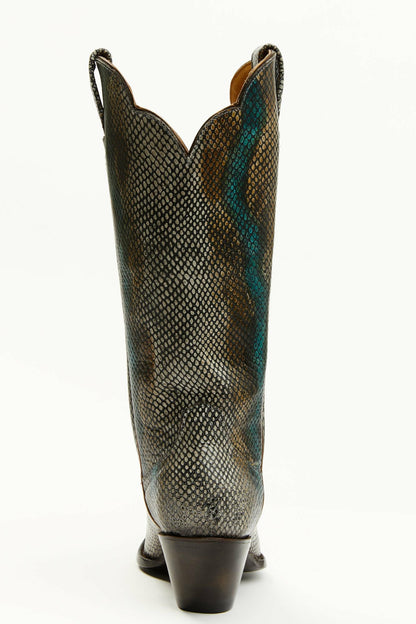 Women Strut Snake Print Leather Western Boots - Snip Toe | Idyllwind