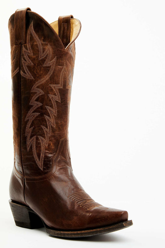 Women Wheeler Brass Brown Western Performance Boots - Snip Toe | Idyllwind