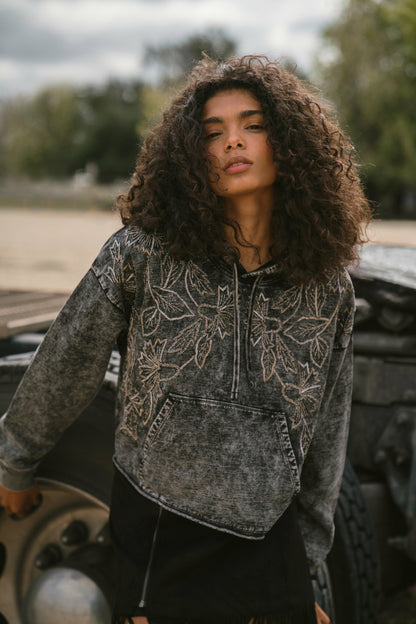 Women Jensen Embroidered Hooded Sweatshirt | Idyllwind
