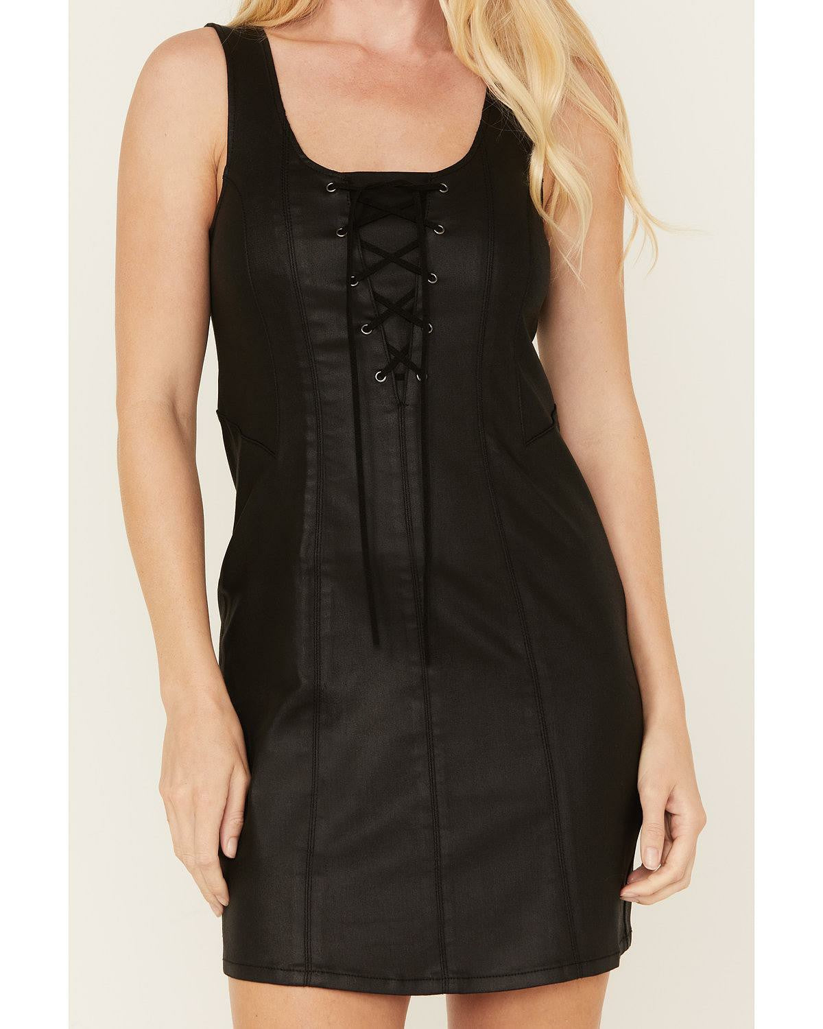 Women Bosley Midi Coated Lace Up Dress | Idyllwind