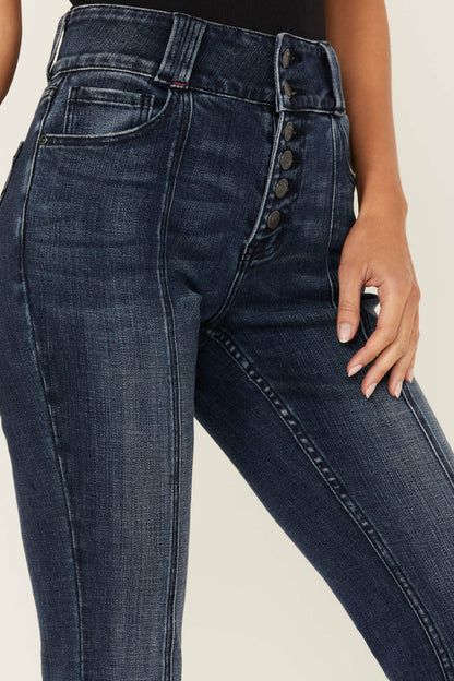 Women Somerhill Outlaw High Rise Bootcut Button Fly Stretch Denim Jeans | Idyllwind