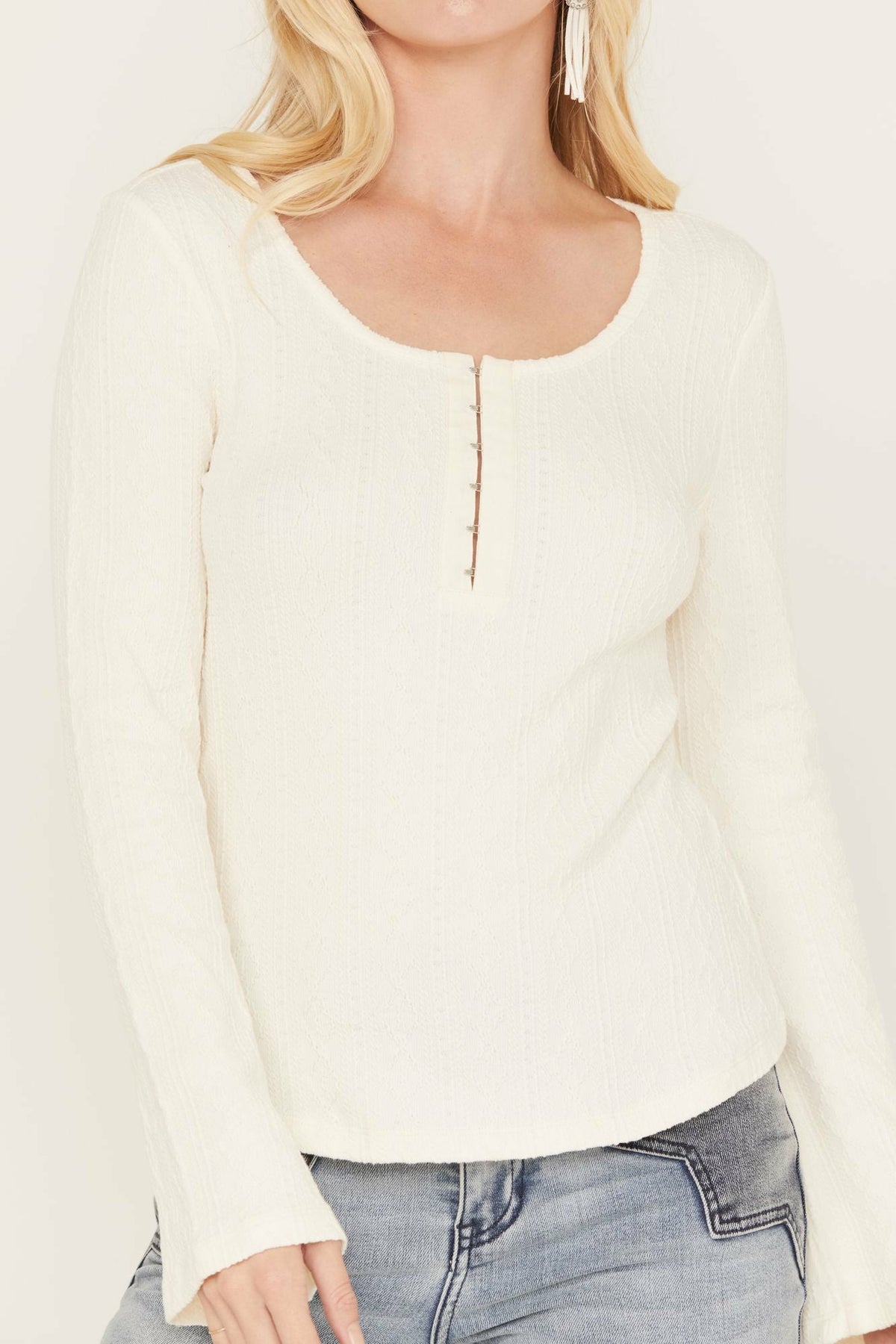 Women Wade Long Sleeve Henley Top | Idyllwind