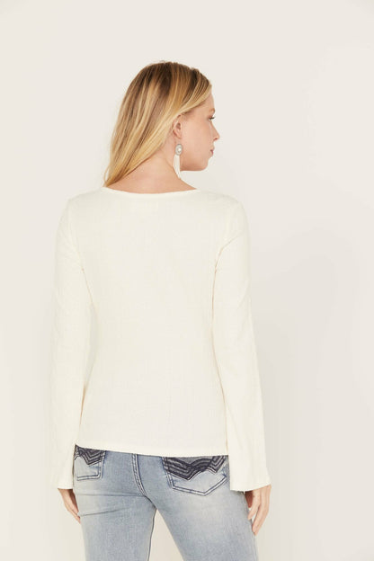 Women Wade Long Sleeve Henley Top | Idyllwind
