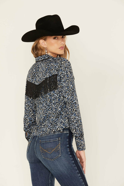 Women Brooks Button Down Fringe Top | Idyllwind