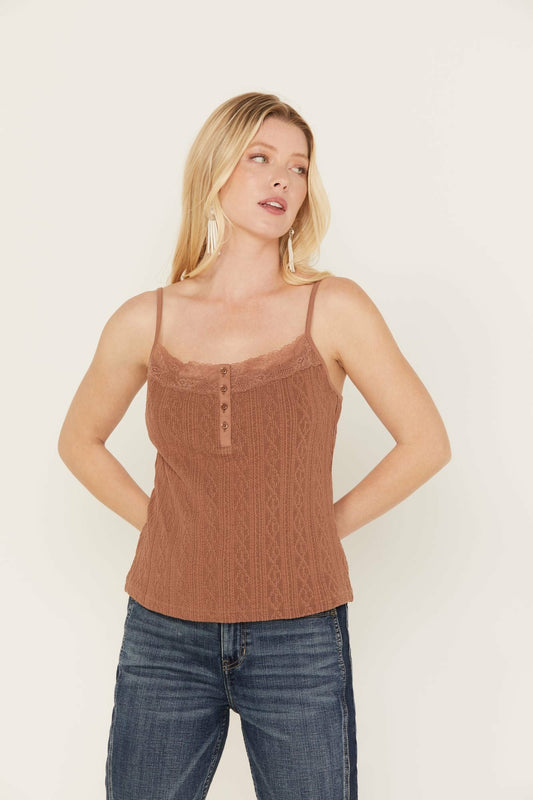 Women Ella Texture Cable Tank Top | Idyllwind