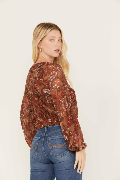 Women McCoy Meshed Lace-Up Top | Idyllwind