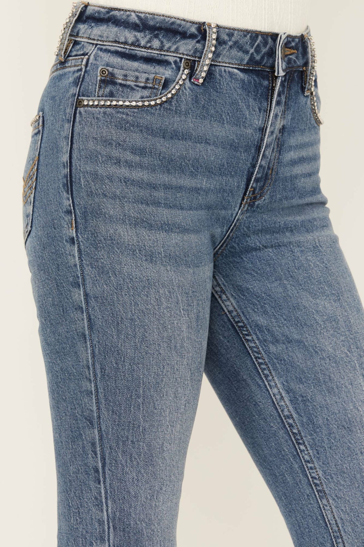 Women Foxwood High Risin' Rhinestone Flare Jeans | Idyllwind