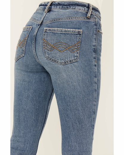 Women Foxwood High Risin' Rhinestone Flare Jeans | Idyllwind