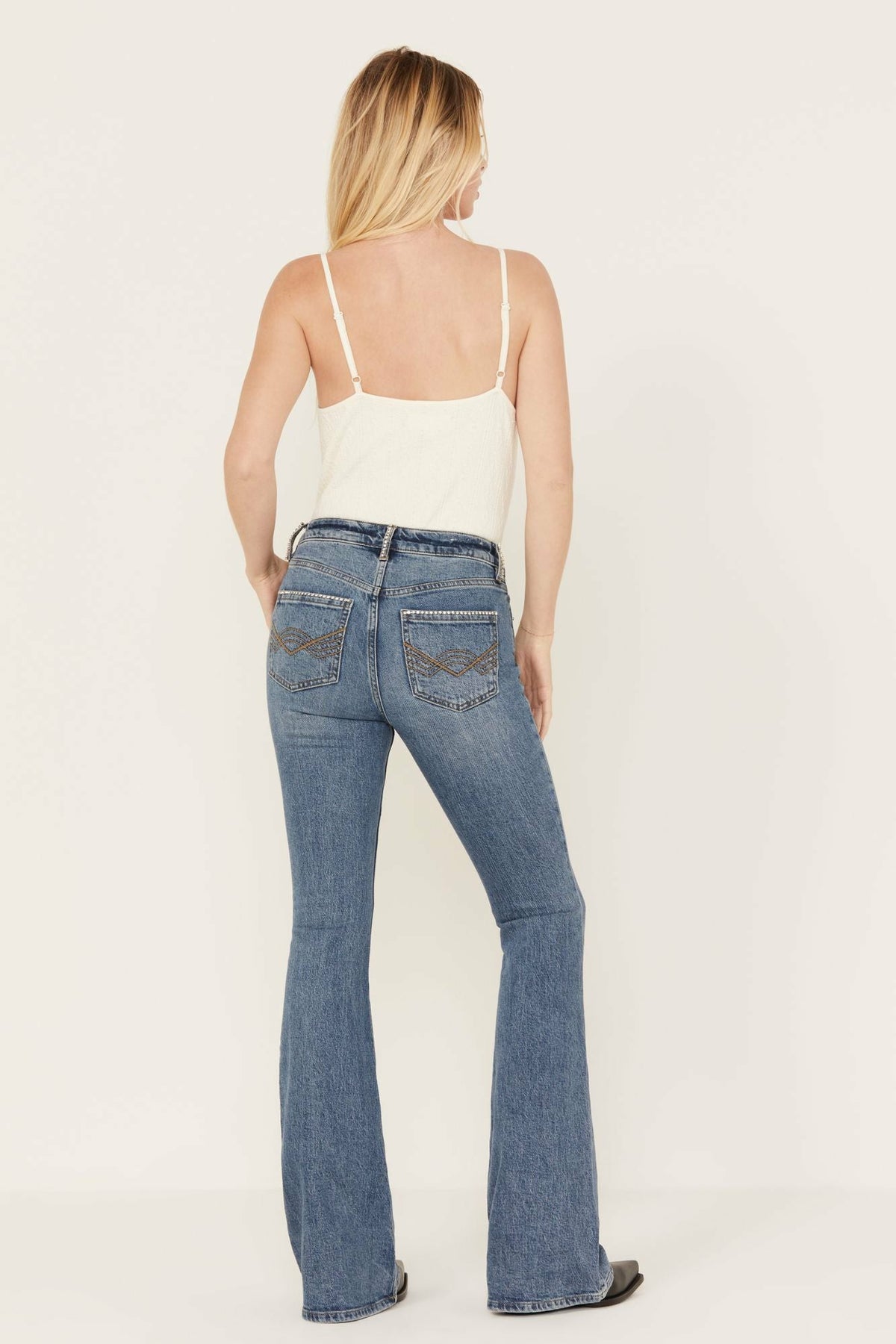 Women Foxwood High Risin' Rhinestone Flare Jeans | Idyllwind