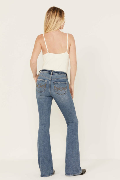 Women Foxwood High Risin' Rhinestone Flare Jeans | Idyllwind