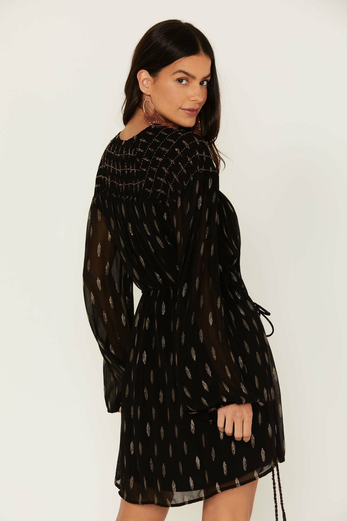 Women Jolly Metallic Clip Dot Dress | Idyllwind
