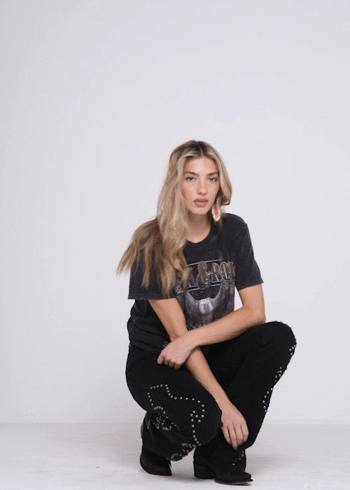 Women Alameda High Risin Studded Stretch Flare Jeans | Idyllwind