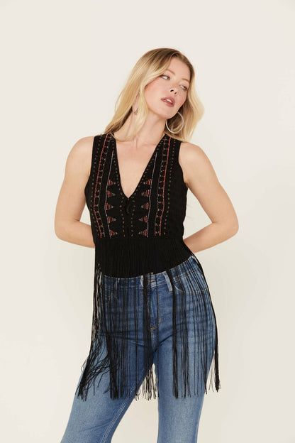 Women Juniper Beaded Vest | Idyllwind