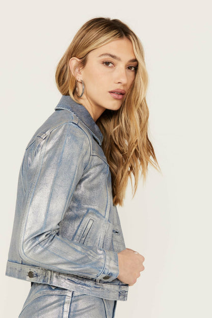 Women Goldfinch Denim Foiled Jacket | Idyllwind
