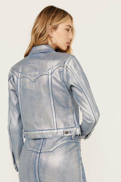 Women Goldfinch Denim Foiled Jacket | Idyllwind