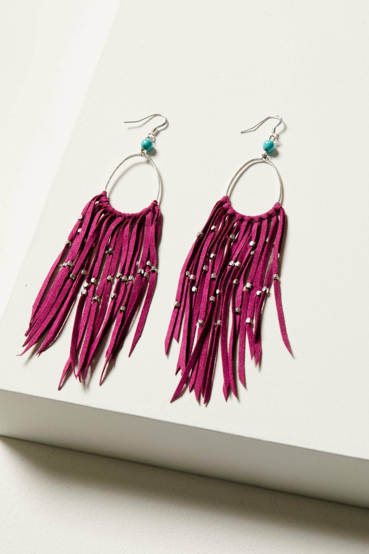 Women Marcella Fuchsia Fringe Earrings | Idyllwind