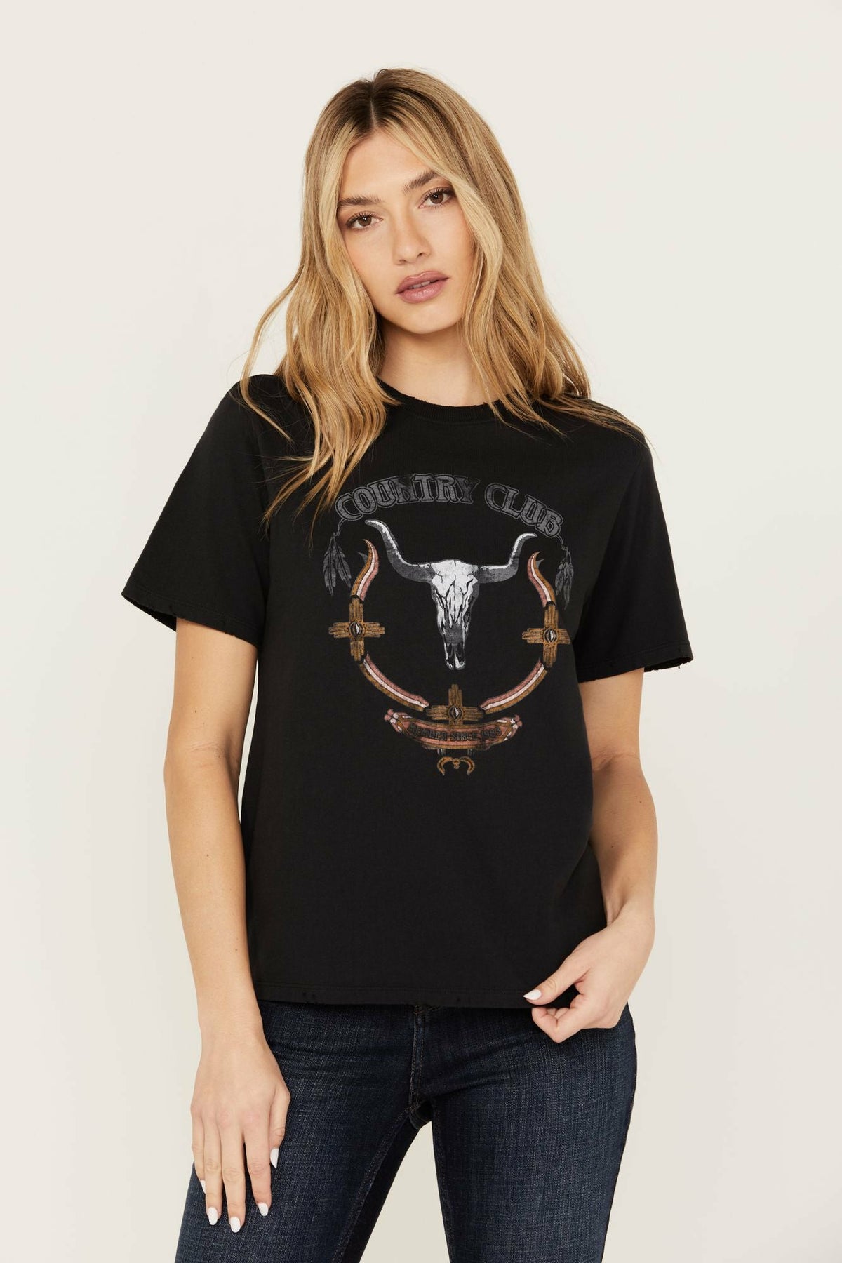 Women Country Club Graphic Short Sleeve Trustee Tee | Idyllwind