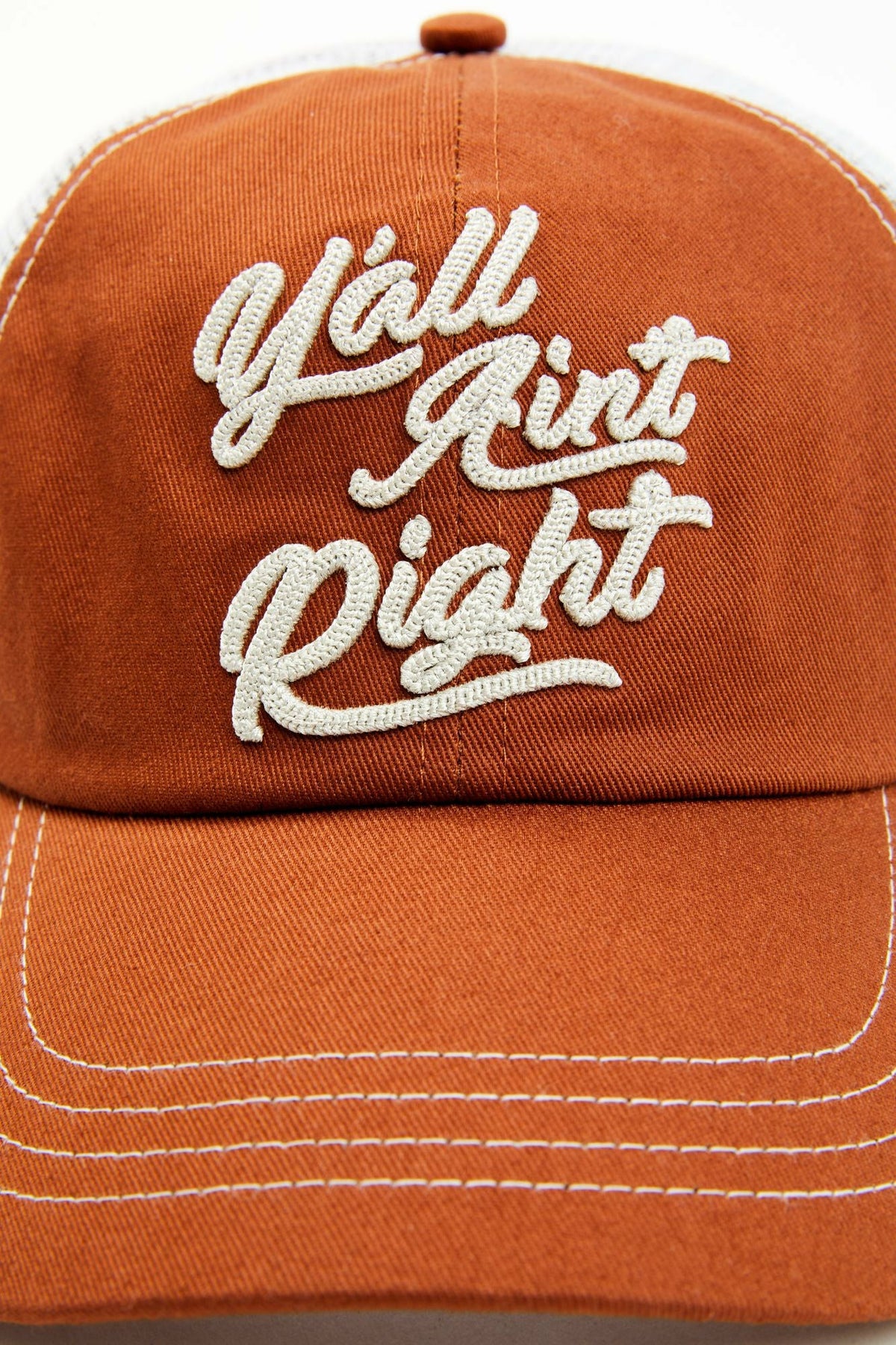 Women Rust Copper Y'all Ain't Right Baseball Cap | Idyllwind