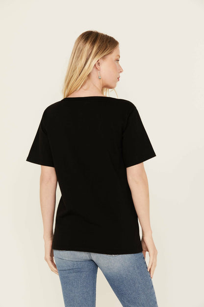 Women Velvet Cowgirl Cut Out Graphic Tee | Idyllwind