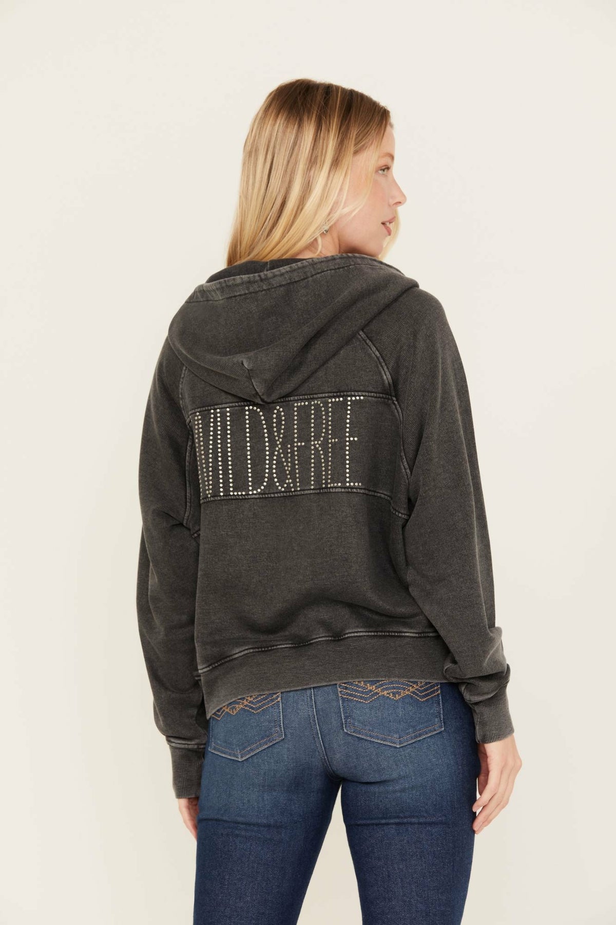 Women Blanche Studded Tie Front Hoodie | Idyllwind