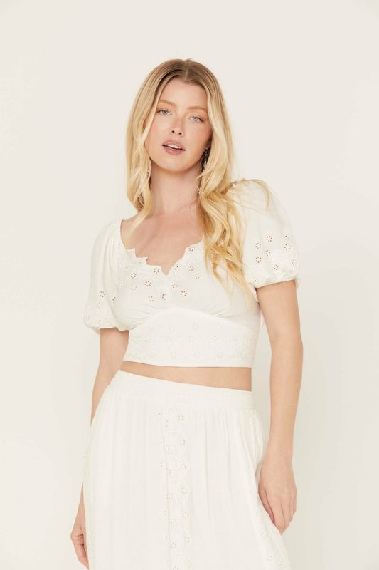 Women Peony Cropped Top | Idyllwind