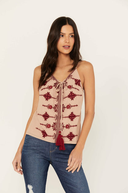 Women Laurel Embroidered Tank | Idyllwind