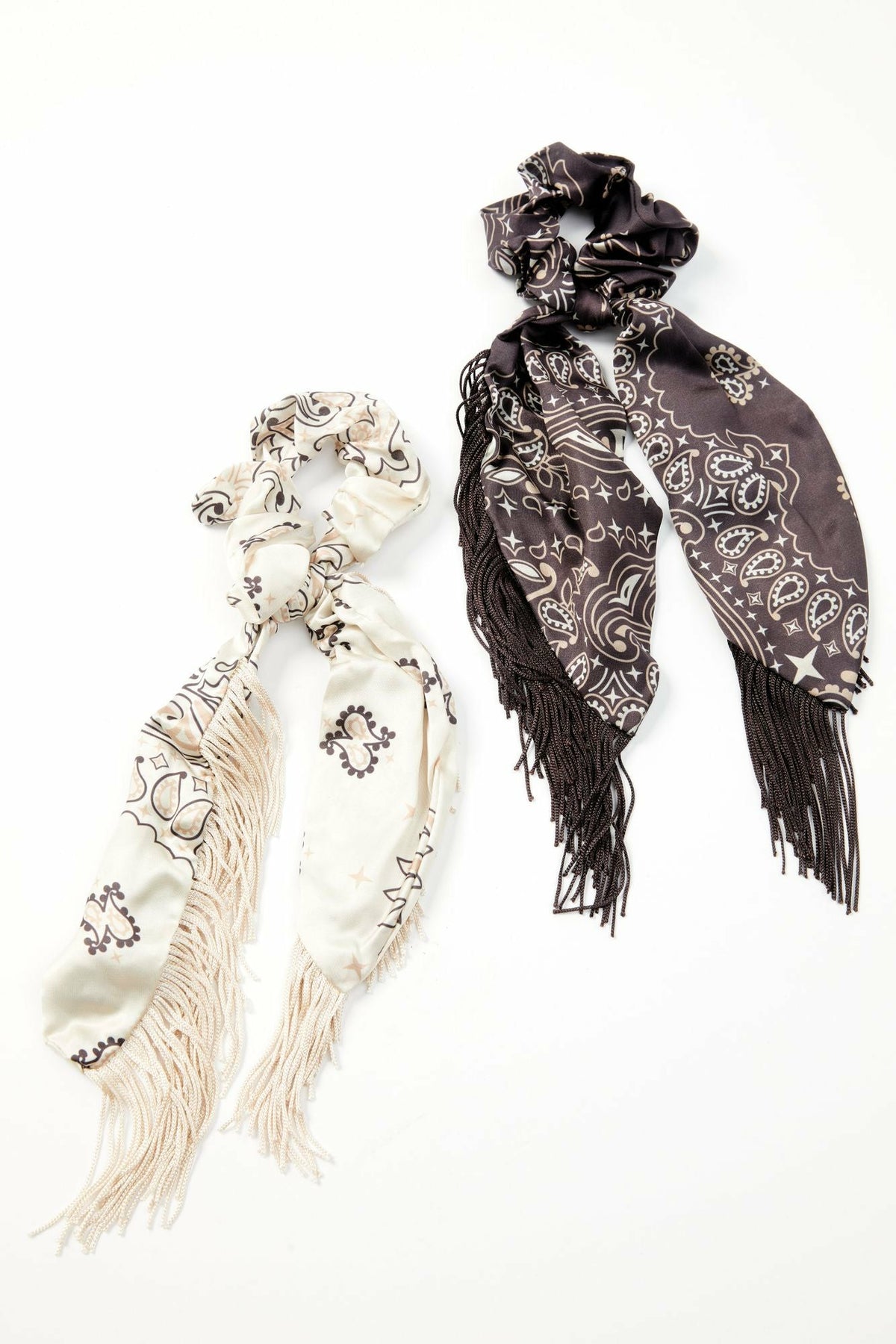 Women Annette Fringe Hair Scrunchies - 2 Pack | Idyllwind