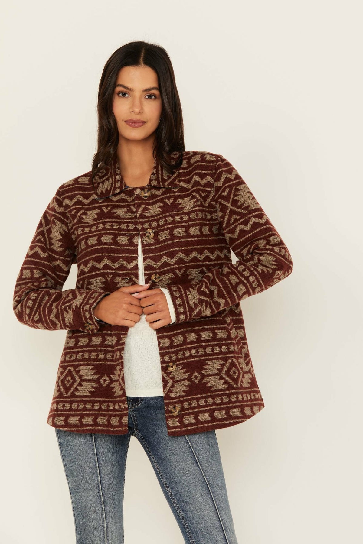 Women Marie Southwestern Print Shacket | Idyllwind