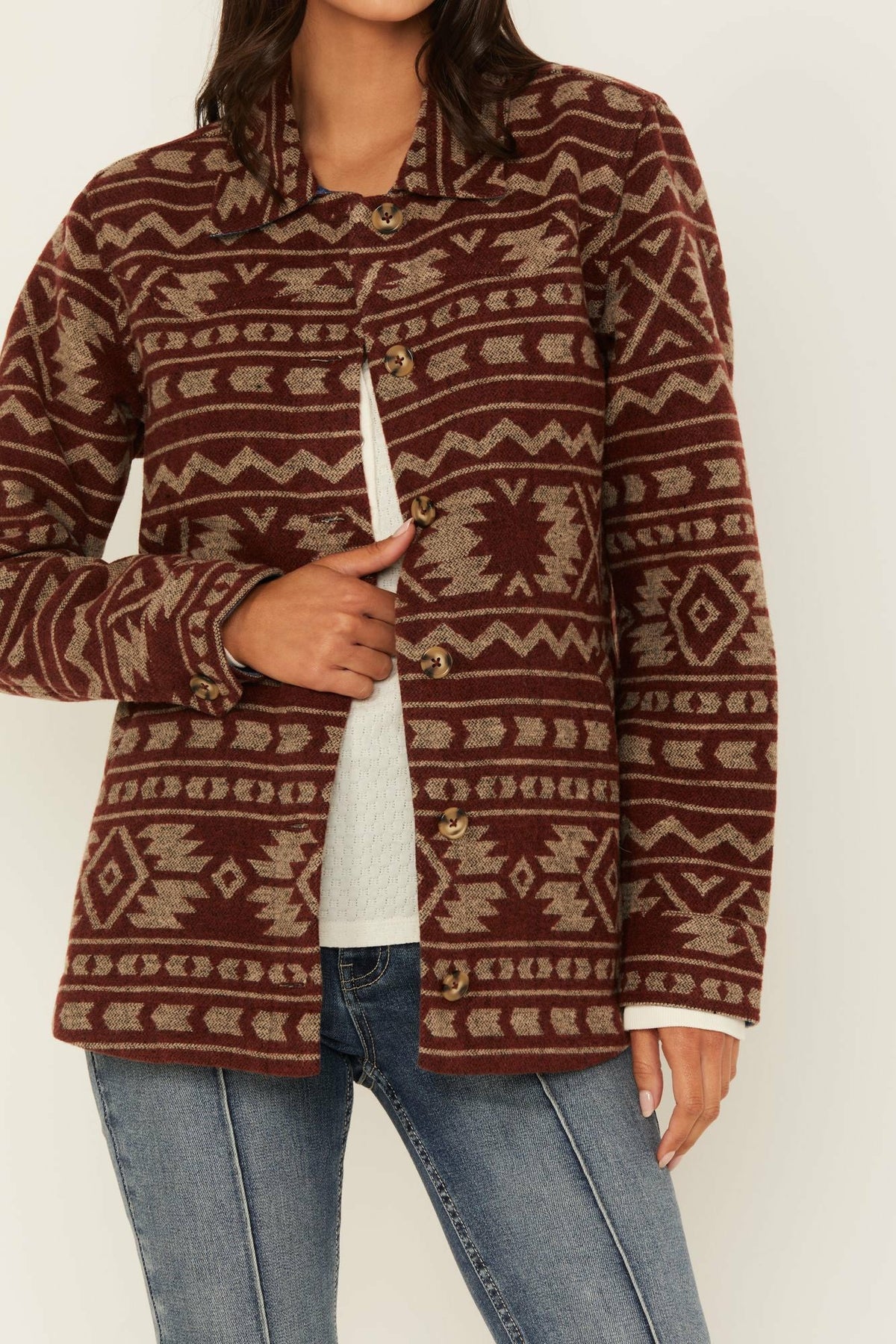 Women Marie Southwestern Print Shacket | Idyllwind