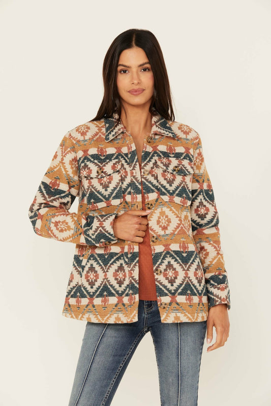 Women Southwestern Striped Shacket | Idyllwind