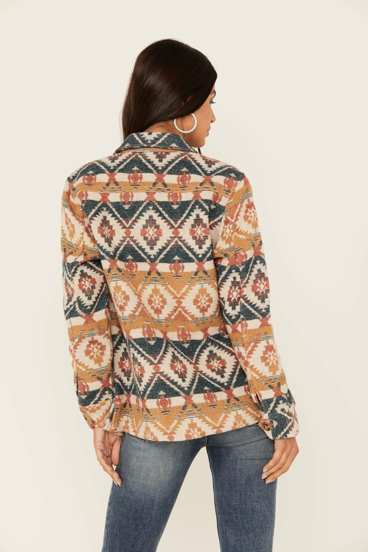 Women Southwestern Striped Shacket | Idyllwind