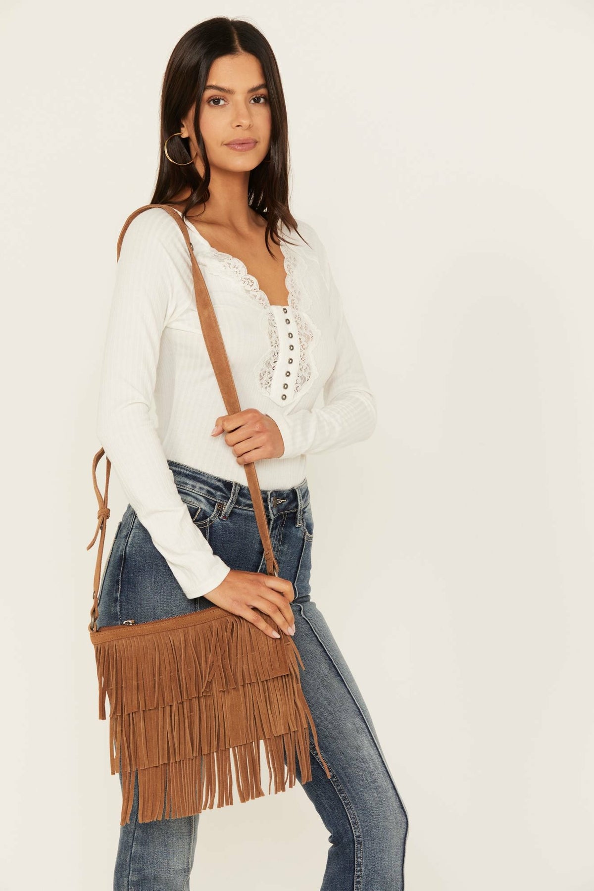 Women Darlington Court Suede Crossbody Handbag | Idyllwind