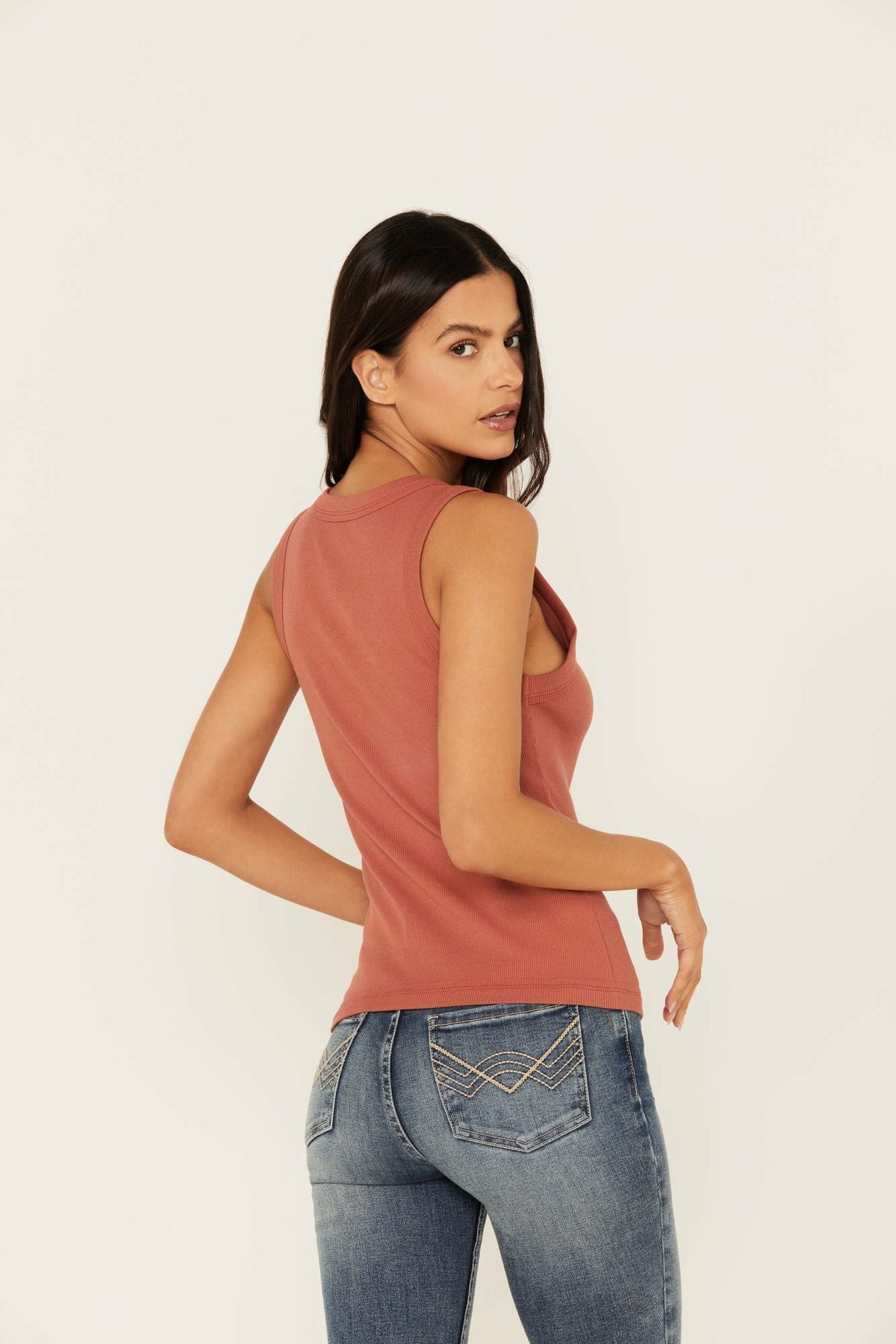 Women Edna Button Front Ribbed Tank | Idyllwind