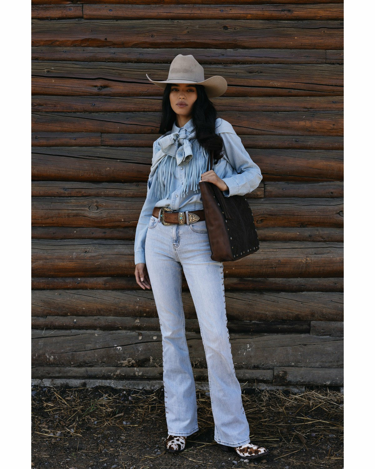 Women Granada Gypsy High Rise Studded Side Seam Bootcut Jeans | Idyllwind