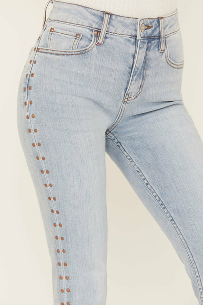 Women Granada Gypsy High Rise Studded Side Seam Bootcut Jeans | Idyllwind