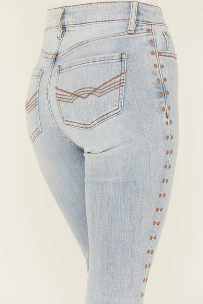Women Granada Gypsy High Rise Studded Side Seam Bootcut Jeans | Idyllwind