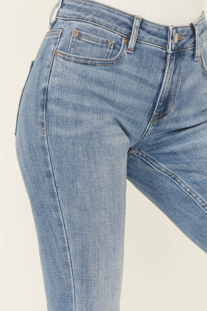 Women Atwood Light Wash Rebel Mid Rise Stretch Bootcut Jeans | Idyllwind